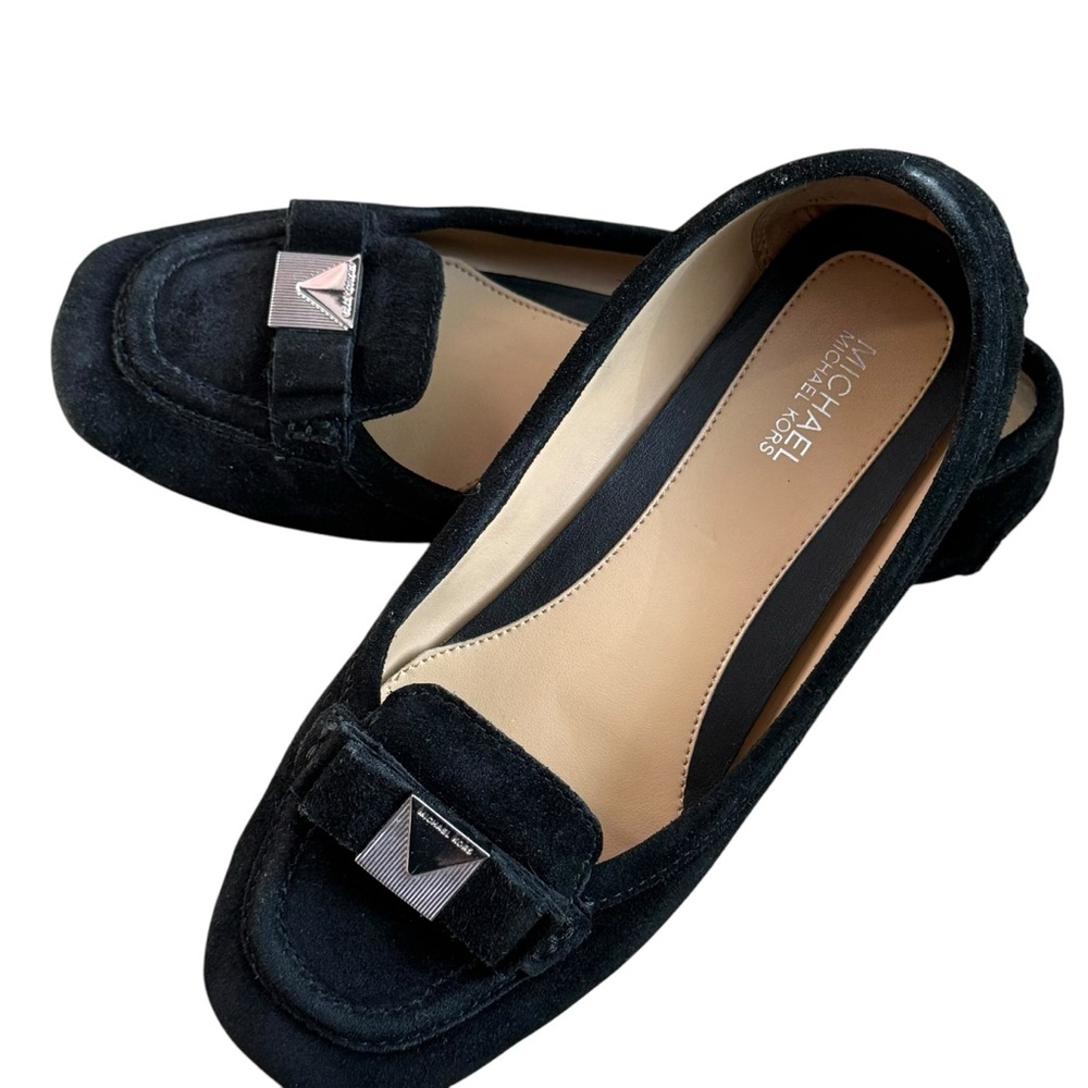 Michael Kors Black Suede Loafers for Women
